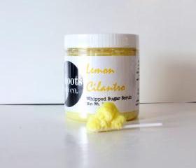Lemon Cilantro Whipped Sugar Scrub