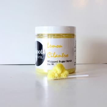 Lemon Cilantro Whipped Sugar Scrub
